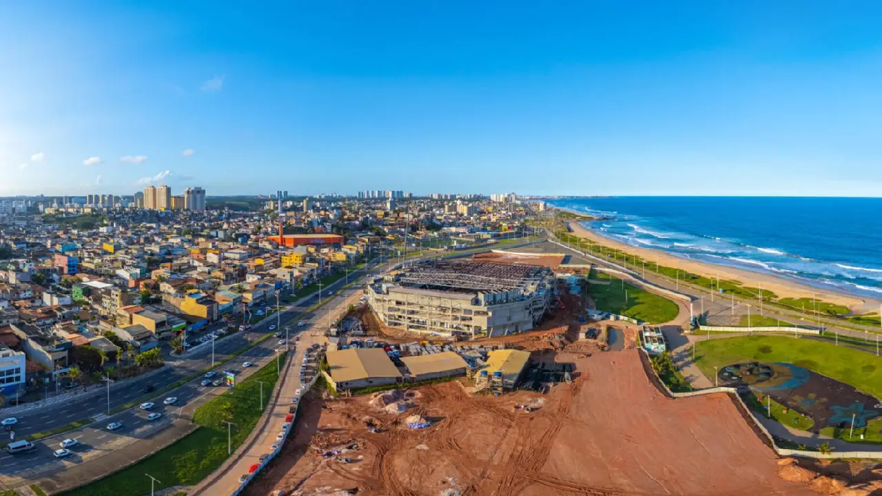 Arena Multiuso ganha forma e avança para a etapa final das obras