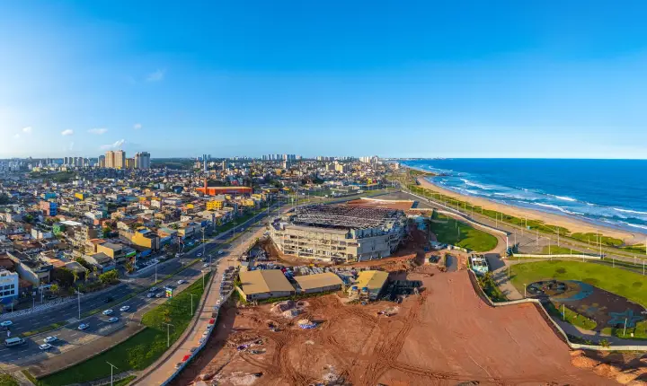 Arena Multiuso ganha forma e avança para a etapa final das obras