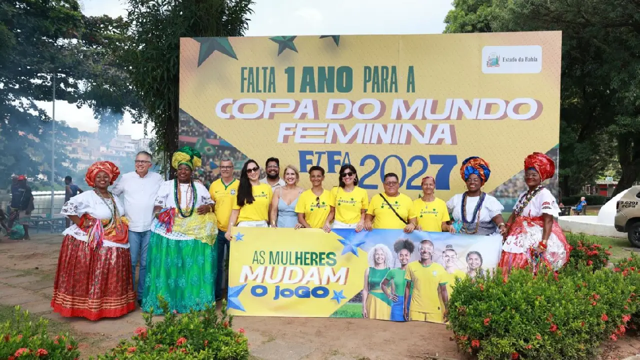 Bahia dá início à contagem regressiva para a Copa do Mundo FIFA de Futebol Feminino 2027