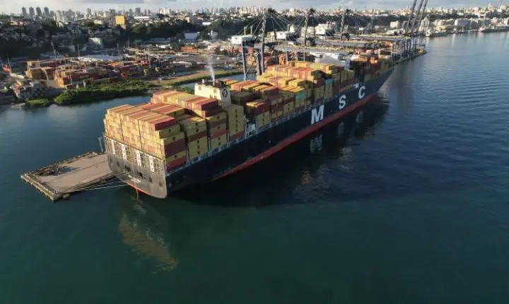 Bahia recebe navio com mais de 800 toneladas de materiais para início das obras da Ponte Salvador–Itaparica