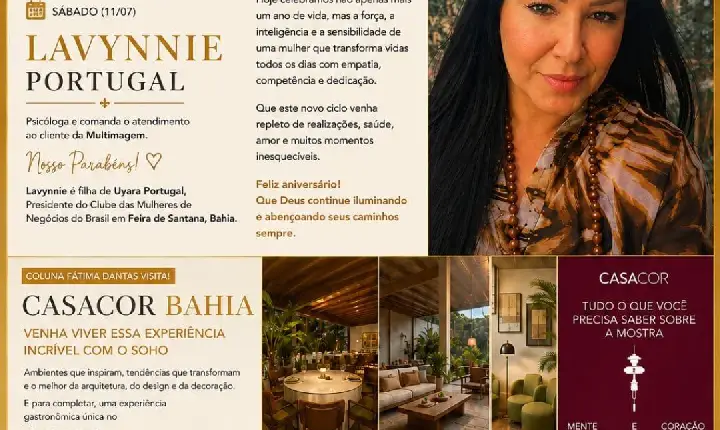 COLUNA FÁTIMA DANTAS | LUXO, ELEGÂNCIA E CONEXÕES