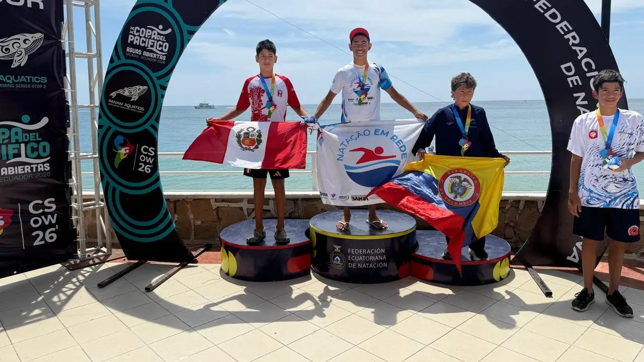 Com apoio do Governo do Estado, atletas baianos brilham na Copa Pacífico de Águas Abertas no Equador