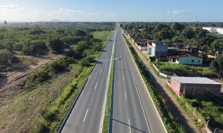 Duplicação da BA-502 amplia mobilidade e impulsiona desenvolvimento entre Feira de Santana e São Gonçalo dos Campos