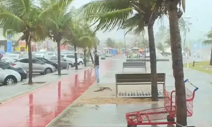 Inmet emite alerta de vendaval para 199 cidades da Bahia; Salvador está entre as áreas sob risco
