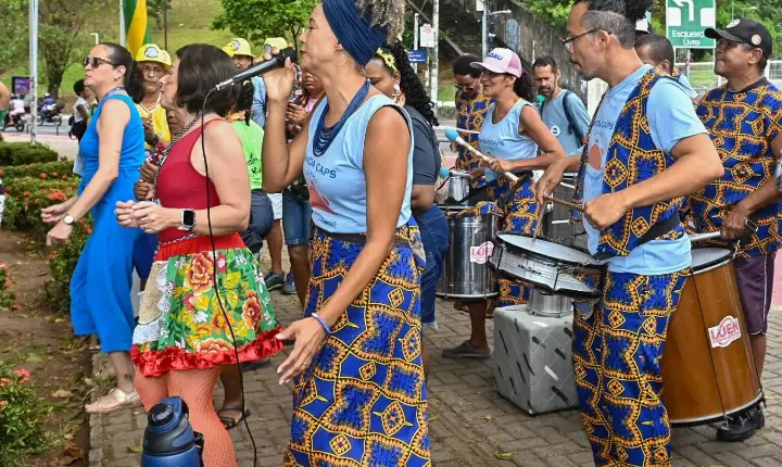 No Dique do Tororó, Banda CAPS destaca música como ferramenta de cuidado e saúde mental