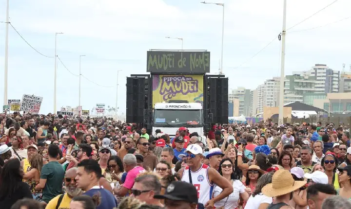 Pipoca do Mudei de Nome leva música e folia ao Parque dos Ventos neste domingo (20)