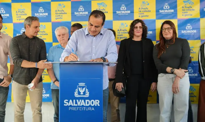 Prefeitura de Salvador inicia obras de requalificação do calçadão da Avenida Contorno