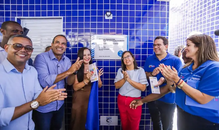 Prefeitura entrega nova escola em tempo integral no Calabetão e anuncia licitação para construção de mais 11 unidades de ensino