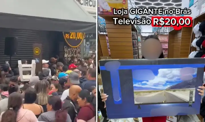 Produtos por R$ 1: Inauguração de loja causa aglomeração no centro de SP