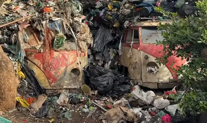 Raridade: Kombis “Corujinha” são achadas em meio ao lixo em São Paulo