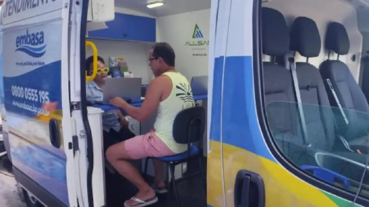 Unidade móvel da Embasa estará no Bonfim até esta quinta-feira (30)