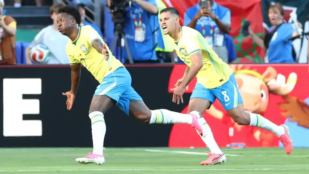 Vini Jr. marca golaço, mas Brasil só empata com Marrocos na estreia da Copa