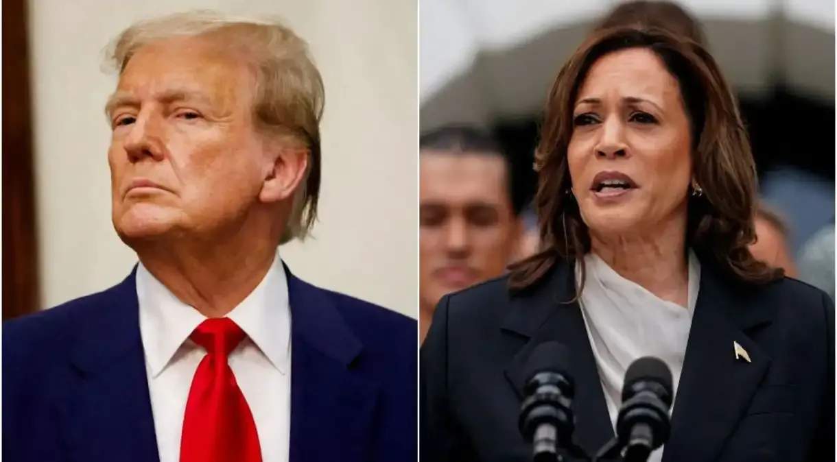 Kamala tem 50% das intenções de voto; Trump, 49%, diz pesquisa CBS News/YouGov