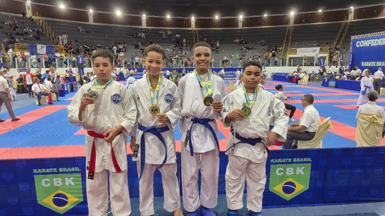 Bahia conquista 121 medalhas e segundo lugar geral do Campeonato Brasileiro de Karatê