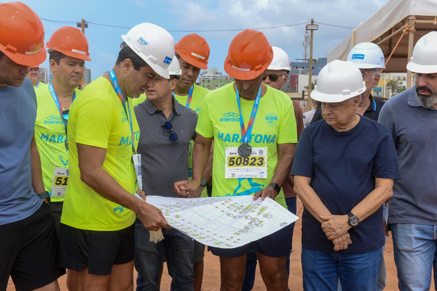 Prefeito Bruno Reis realiza vistoria nas obras da Arena Multiuso, na Boca do Rio