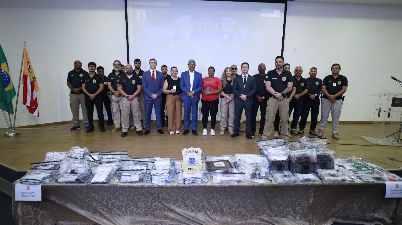Operação da Polícia Civil recupera 2.181 celulares roubados na Bahia e realiza entrega aos proprietários