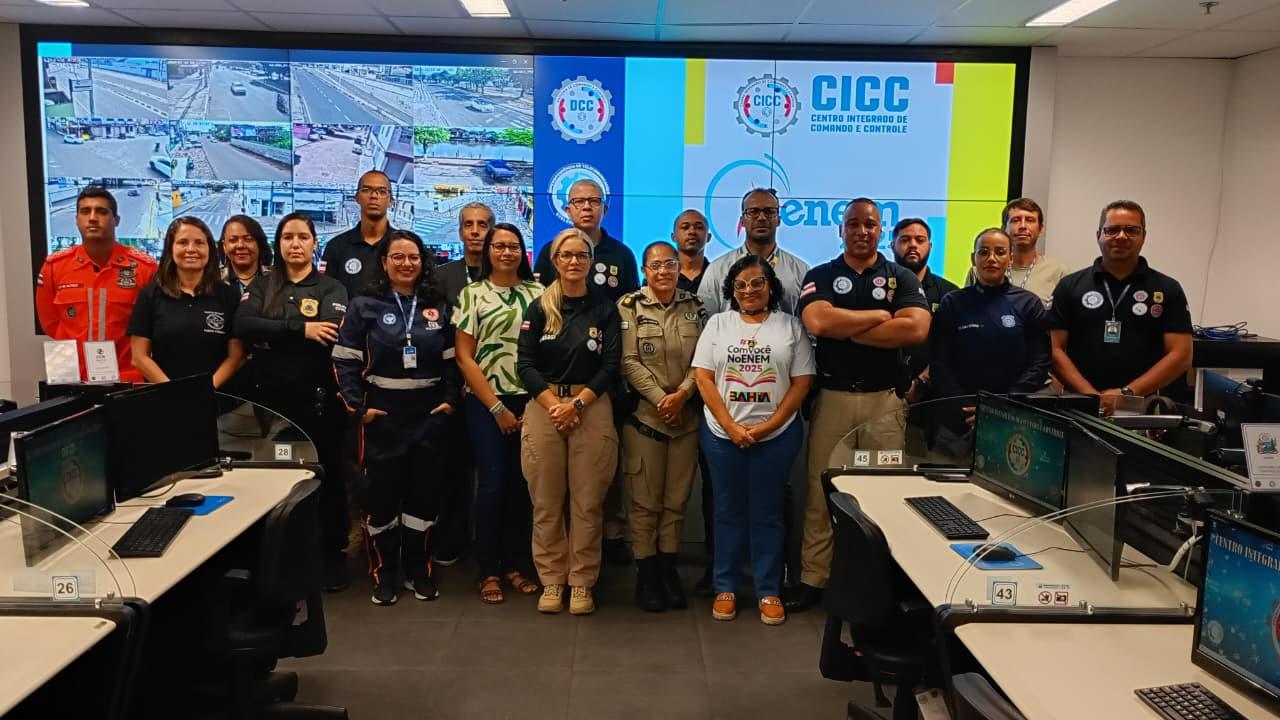 Segundo dia do Enem tem monitoramento reforçado com ativação do CICC na Bahia