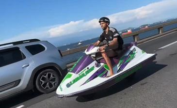 Homem que andou de moto aquática adulterada na ponte Rio–Niterói é preso