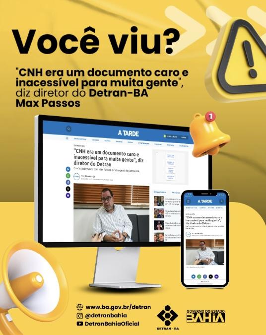 Bahia reduz valores para emissão e serviços de CNH em 2026