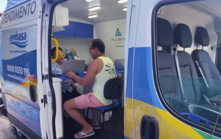 Unidade móvel da Embasa estará no Bonfim até esta quinta-feira (30)