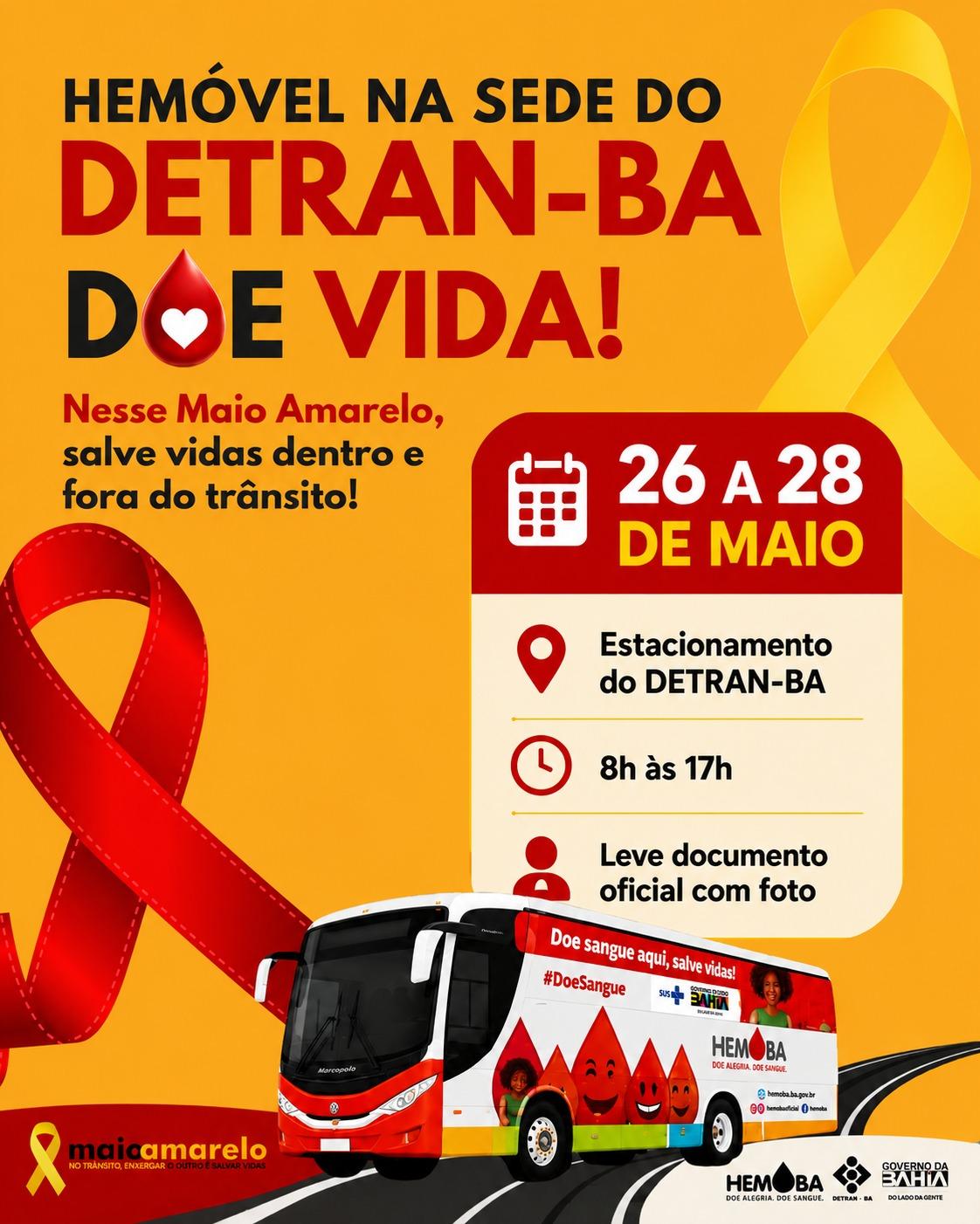 Campanha de doação de sangue tem início nesta terça (26) e vai até a quinta (28) na sede do departamento, no CAB