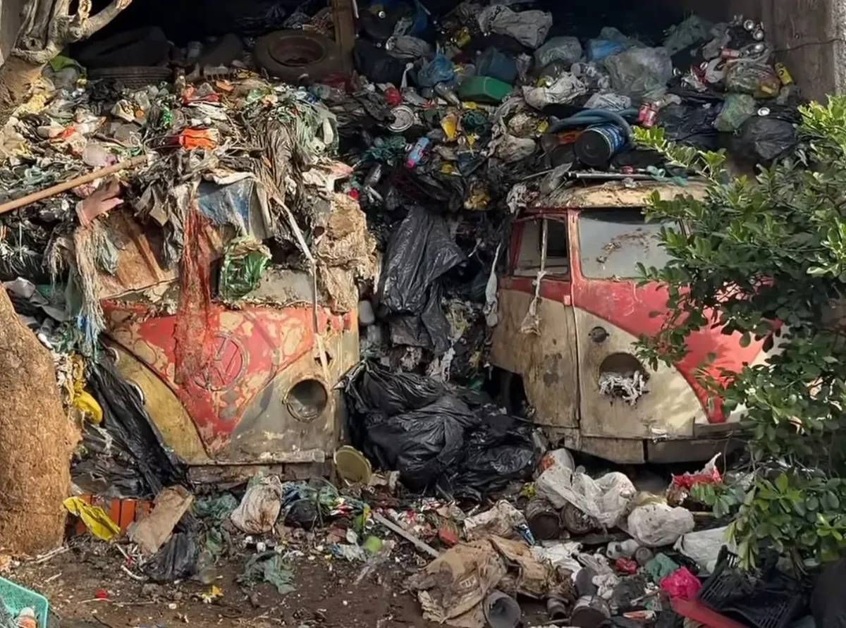 Raridade: Kombis “Corujinha” são achadas em meio ao lixo em São Paulo