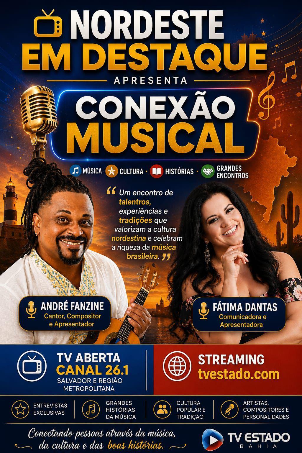 Conexão Musical com André Fanzine estreia no Nordeste em Destaque e promete valorizar a cultura nordestina