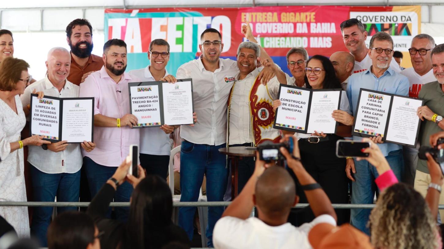 Município de Mairi recebe investimentos em infraestrutura, saúde, esporte e desenvolvimento rural