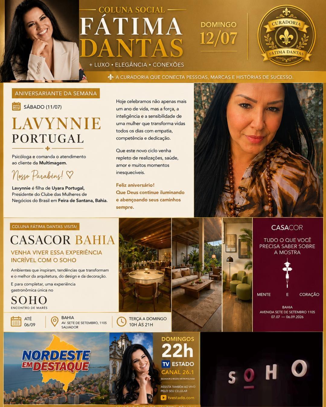 COLUNA FÁTIMA DANTAS | LUXO, ELEGÂNCIA E CONEXÕES