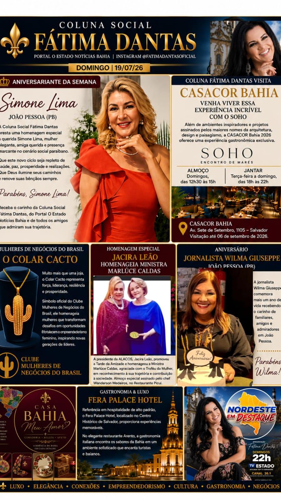 Elegância, empreendedorismo e grandes encontros marcam a coluna deste domingo