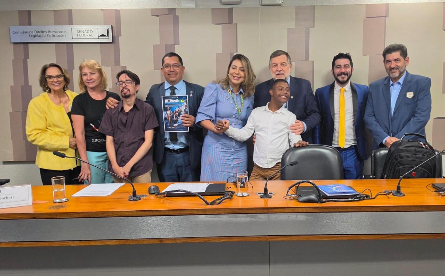 Dr. Edilson Barbosa representa o MOAB em audiência no Senado sobre inclusão de pessoas com deficiência nas Eleições 2026