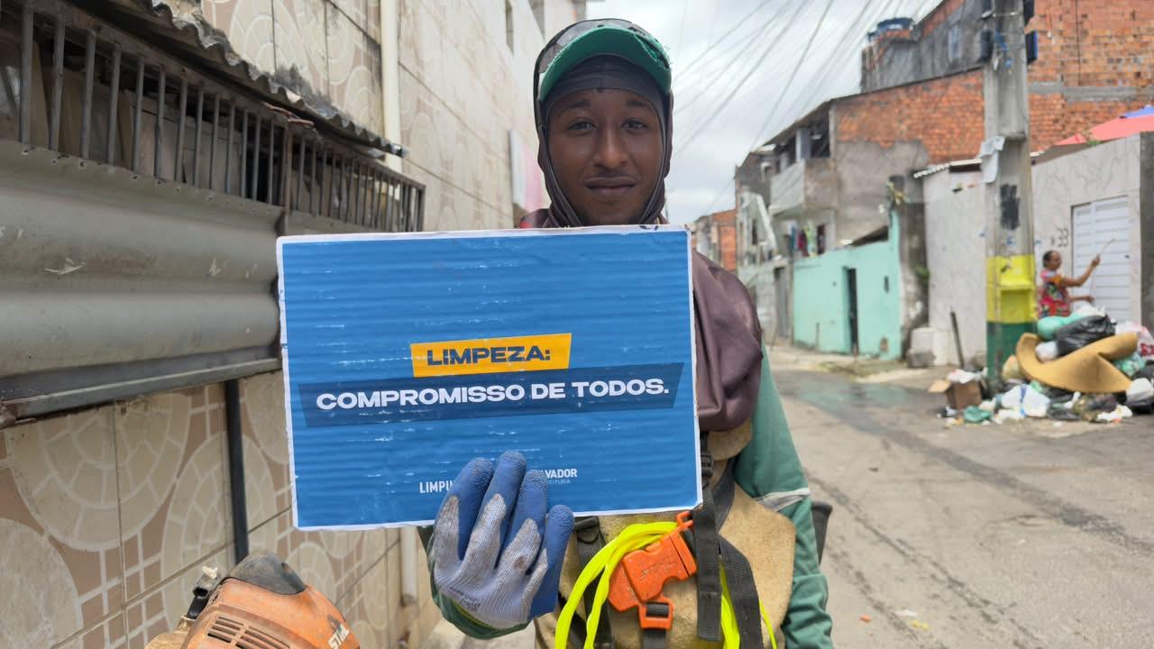 Operação Bairro no Grau chega a Nova Brasília de Itapuã com mutirão de limpeza até sábado (17)