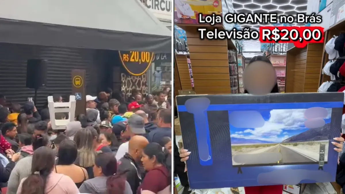 Produtos por R$ 1: Inauguração de loja causa aglomeração no centro de SP