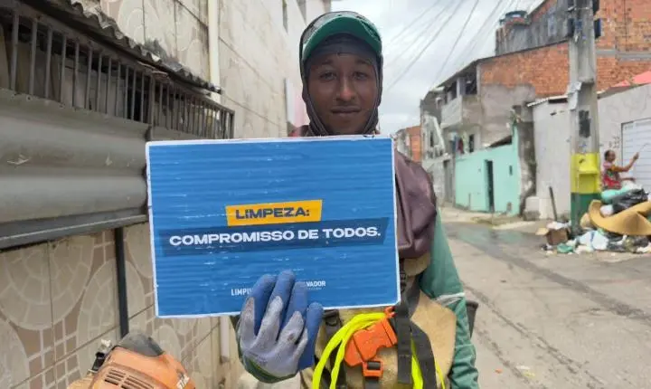 Operação Bairro no Grau chega a Nova Brasília de Itapuã com mutirão de limpeza até sábado (17)